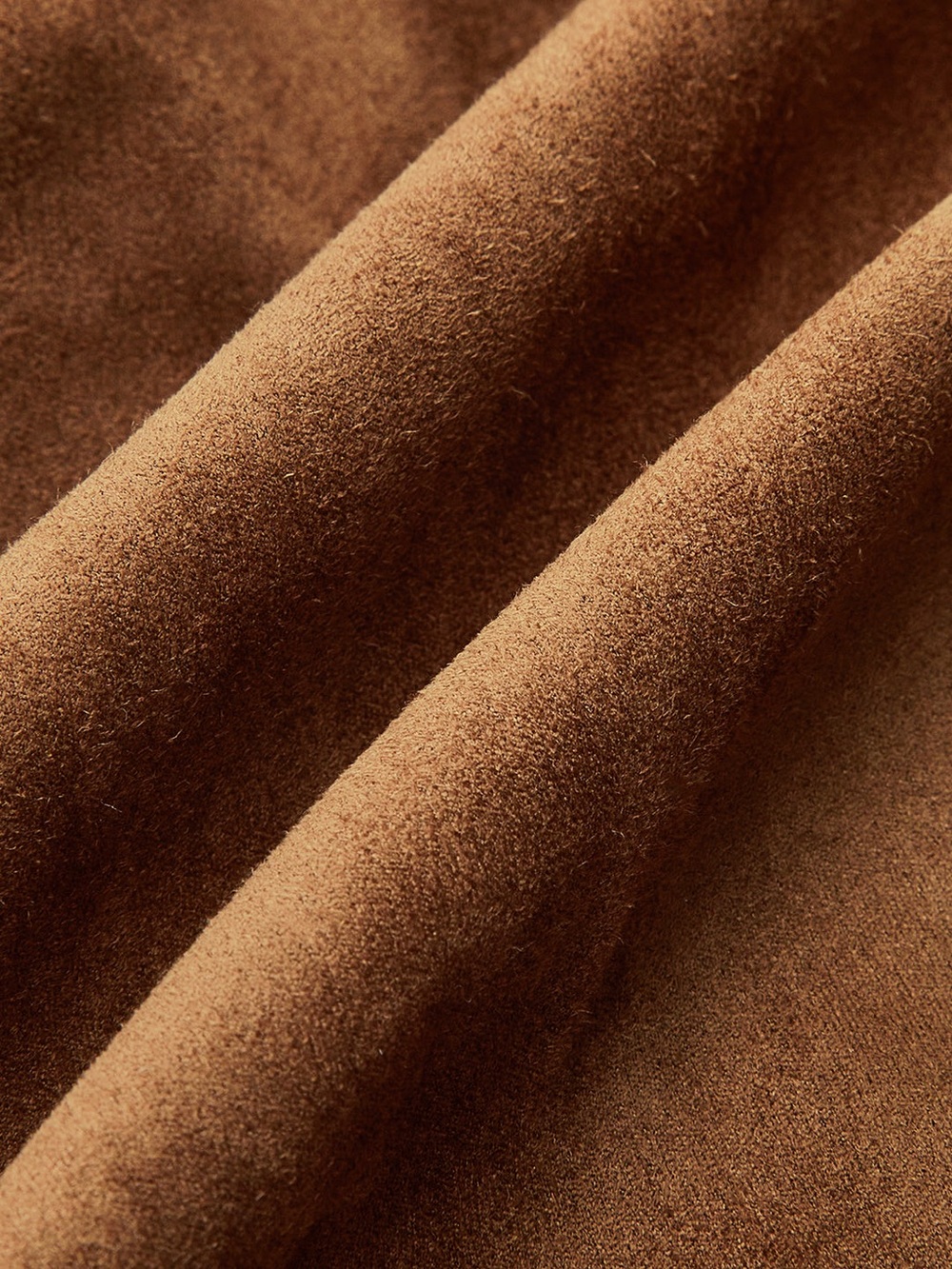 NWT - Commense Draped Slit Suede Effect Midi Skirt in Light Brown - Size L - Picture 4 of 7